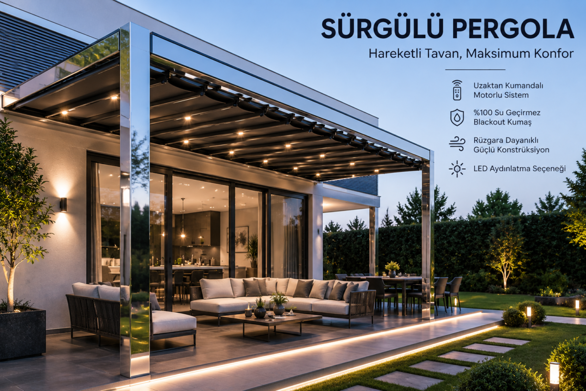 sürgülü pergola