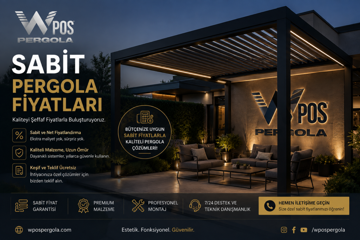 sabit pergola fiyatları