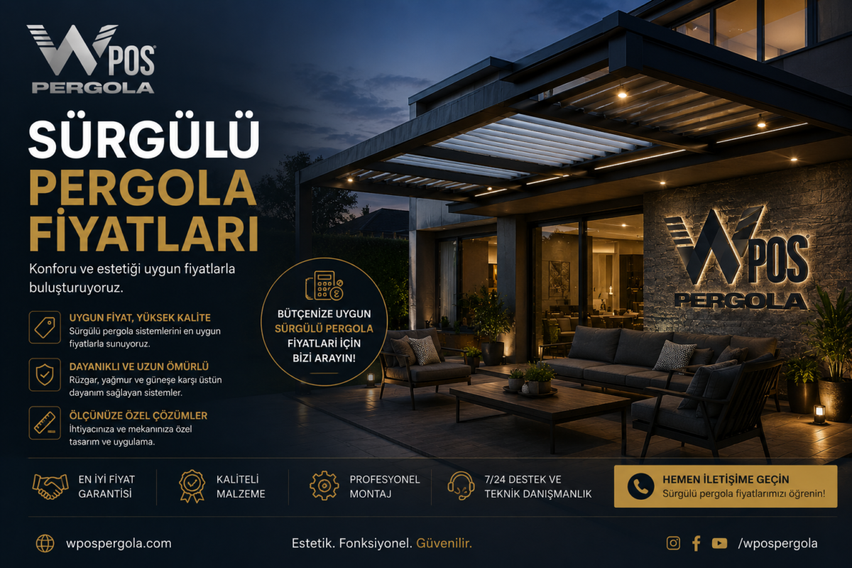 sürgülü pergola fiyatları