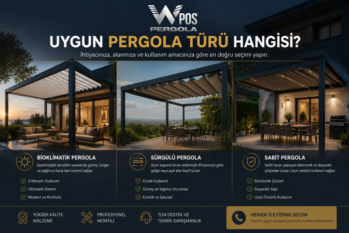 Uygun pergola türü