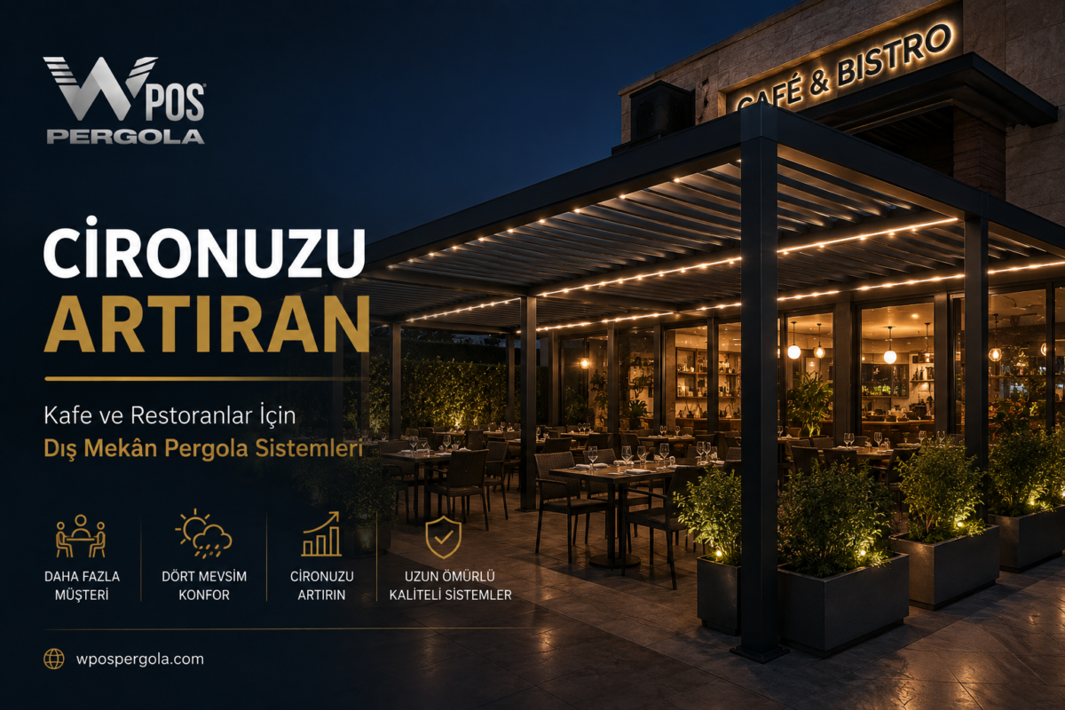 kafe için pergola