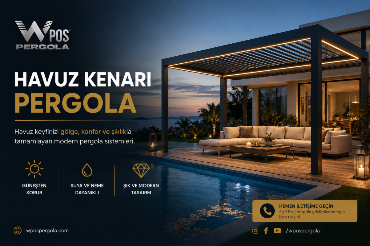 havuz kenarı pergola