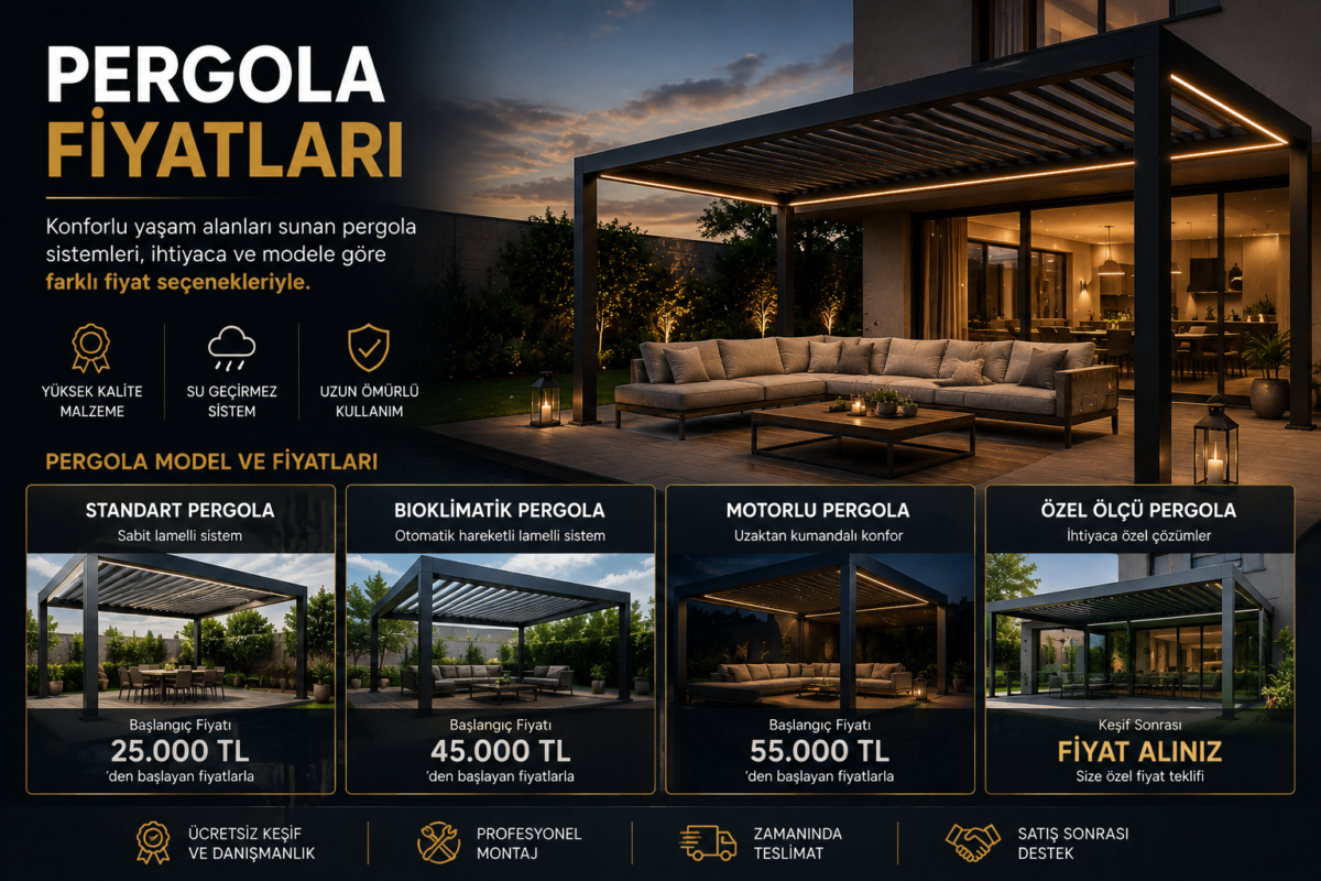pergola fiyatları