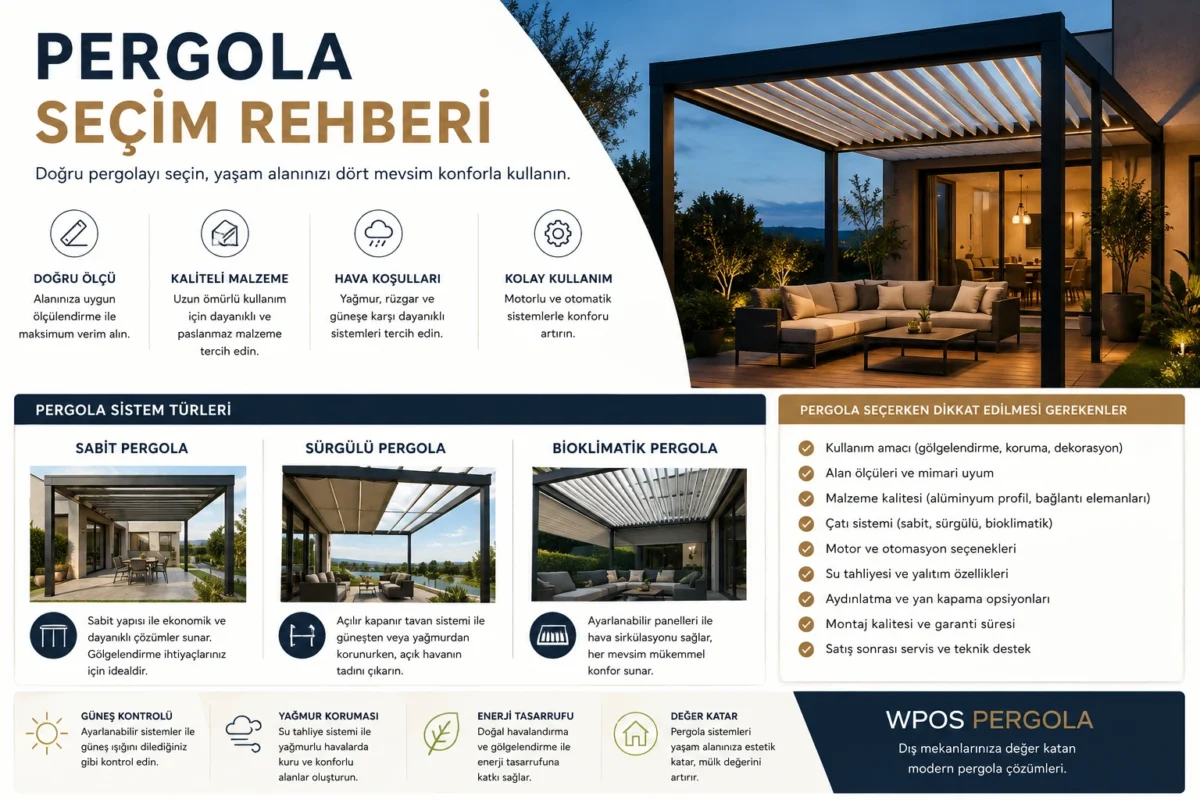 pergola seçim rehberi